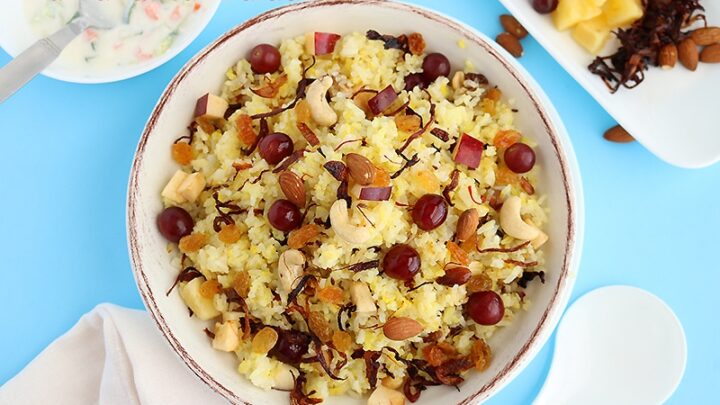 fruit and nut pulao